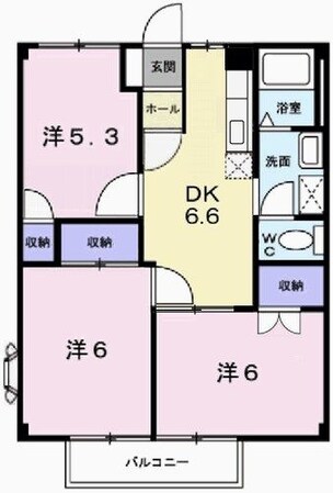 姫路駅 バス17分  神姫バス　広嶺中学校前下車：停歩3分 2階の物件間取画像